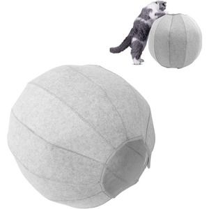 Cat Tunnel Nest Tube Shell Hideout Toy‎ Collapsible Gray